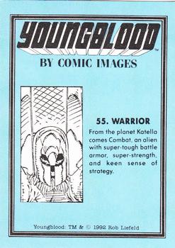 1992 Comic Images Youngblood #55 Warrior Back