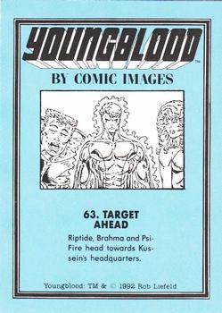 1992 Comic Images Youngblood #63 Target Ahead Back