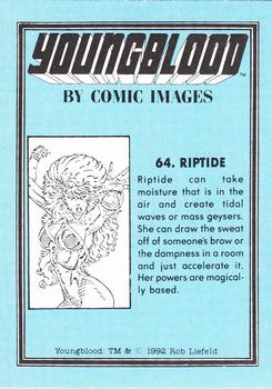 1992 Comic Images Youngblood #64 Riptide Back