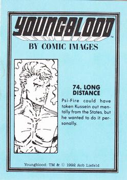 1992 Comic Images Youngblood #74 Long Distance Back