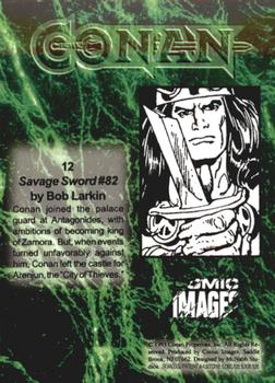 1993 Comic Images Conan Series 1 #12 Savage Sword #82 Back