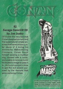 1993 Comic Images Conan Series 1 #82A Savage Sword #139 Back