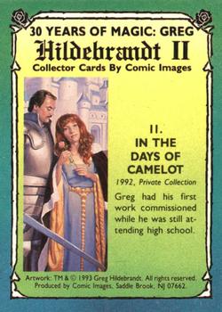 1993 Comic Images 30 Years of Magic: Greg Hildebrandt II #11 In the Days of Camelot Back