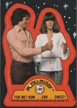 1978 Topps Mork & Mindy - Stickers #20 For Me? How ... Err ... Sweet! Front