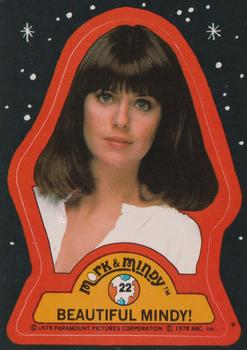 1978 Topps Mork & Mindy - Stickers #22 Beautiful Mindy! Front
