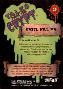1993 Cardz Tales from the Crypt #25 Can't take my eyes off of you Back