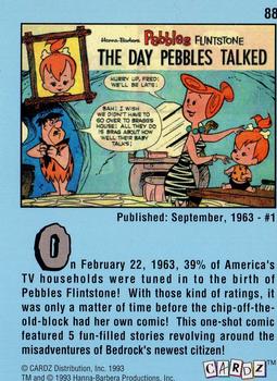 1993 Cardz The Flintstones #88 Pebbles Flintstone Back
