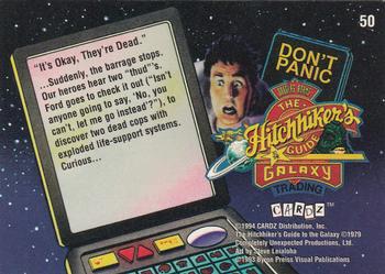 1994 Cardz The Hitchhiker's Guide to the Galaxy #50 It's Okay, They're Dead. Back