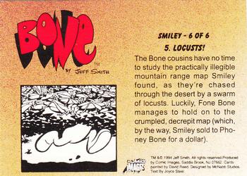 1994 Comic Images Bone #5 Locusts! Back