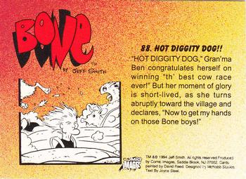 1994 Comic Images Bone #88 Hot Diggity Dog!! Back