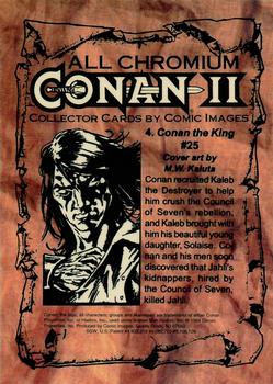 1994 Comic Images Conan Series 2 #4 Conan the King #25 Back