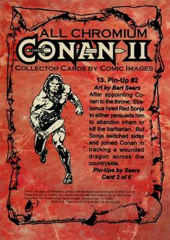 1994 Comic Images Conan Series 2 #13 Pin-Up #2 Back