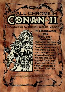 1994 Comic Images Conan Series 2 #14 Savage Sword #168 Back