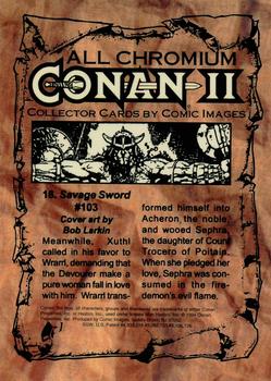1994 Comic Images Conan Series 2 #18 Savage Sword #103 Back