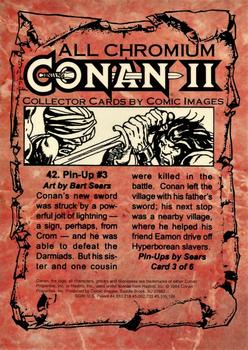 1994 Comic Images Conan Series 2 #42 Pin-Up #3 Back