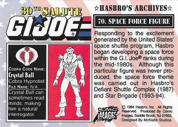 1994 Comic Images G.I. Joe 30 Year Salute #70 Space Force Figure Back