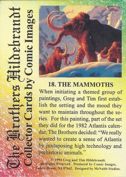 1994 Comic Images Hildebrandt Brothers III #18 The Mammoths Back