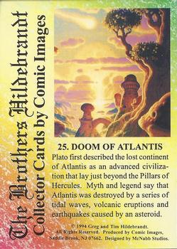 1994 Comic Images Hildebrandt Brothers III #25 Doom of Atlantis Back