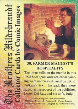 1994 Comic Images Hildebrandt Brothers III #30 Farmer Maggot's Hospitality Back