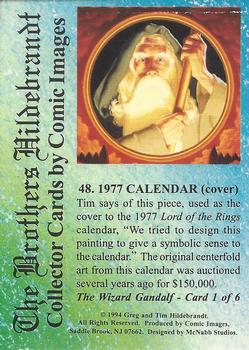 1994 Comic Images Hildebrandt Brothers III #48 1977 Calendar (cover) Back
