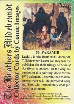 1994 Comic Images Hildebrandt Brothers III #56 Faramir Back