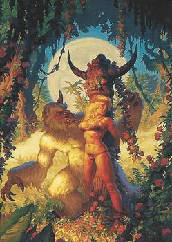 1994 Comic Images Hildebrandt Brothers III #79 Girl and White Beast Front