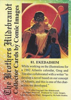 1994 Comic Images Hildebrandt Brothers III #81 Ekedadhim Back