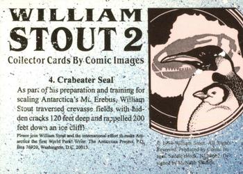 1994 Comic Images William Stout 2 #4 Crabeater Seal Back