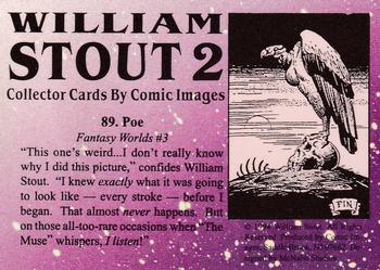 1994 Comic Images William Stout 2 #89 Poe Back