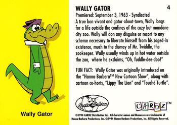 1994 Cardz Hanna-Barbera Classics #4 Wally Gator Back