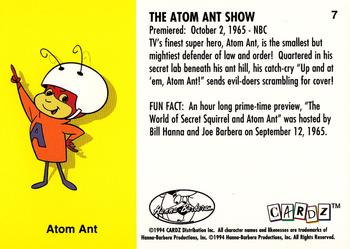 1994 Cardz Hanna-Barbera Classics #7 The Atom Ant Show Back