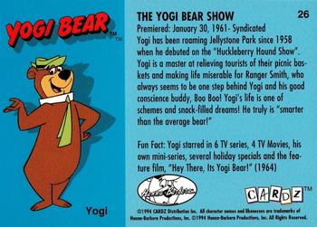 1994 Cardz Hanna-Barbera Classics #26 The Yogi Bear Show Back