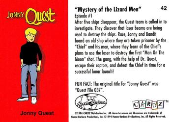 1994 Cardz Hanna-Barbera Classics #42 Mystery of the Lizard Men Back