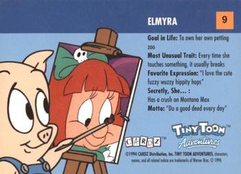 1994 Cardz Tiny Toon Adventures #9 Elmyra Back