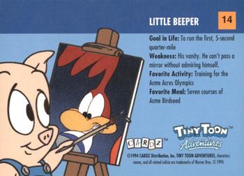 1994 Cardz Tiny Toon Adventures #14 Little Beeper Back