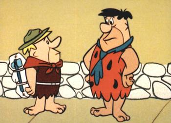 1994 Cardz Return of the Flintstones #1 Ever the boastful braggart, Fred offers Front