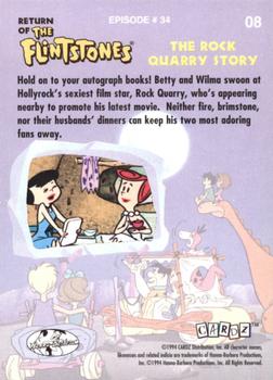 1994 Cardz Return of the Flintstones #8 Hold on to your autograph books! Betty a Back