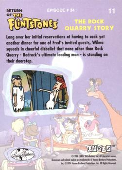 1994 Cardz Return of the Flintstones #11 Long over her initial reservations at ha Back