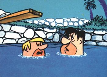 1994 Cardz Return of the Flintstones #14 Barney and Fred cool off with a dip afte Front