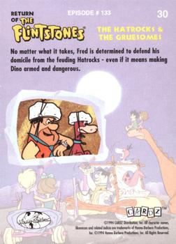 1994 Cardz Return of the Flintstones #30 No matter what it takes, Fred is determi Back
