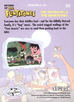 1994 Cardz Return of the Flintstones #35 Everyone has their Achilles heel - and f Back