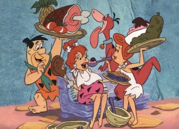 1994 Cardz Return of the Flintstones #44 Pebbles and Bamm-Bamm are dismayed when Front
