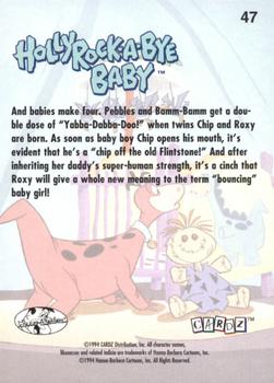 1994 Cardz Return of the Flintstones #47 And babies make four. Pebbles and Bamm-B Back