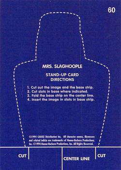 1994 Cardz Return of the Flintstones #60 Mrs. Slaghoople Back