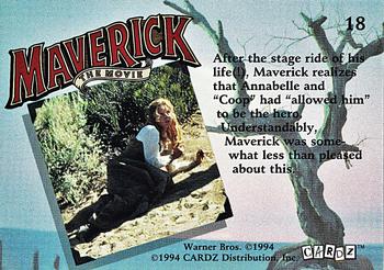 1994 Cardz Maverick Movie #18 After the stage ride of his Back