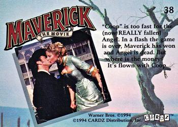 1994 Cardz Maverick Movie #38 Coop is too fast for the Back
