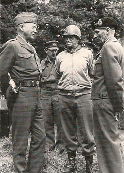 1994 Cardz World War II #24 U.S. Generals Patton and Bradley and British Field Marshall Montgomery Front