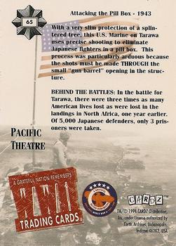 1994 Cardz World War II #65 Attacking the Pill Box Back