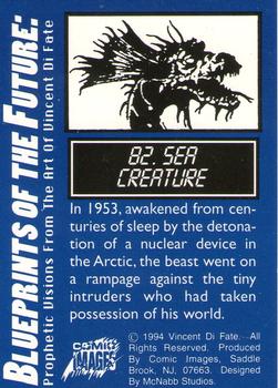 1994 Comic Images Vincent Di Fate Blueprints of the Future #82 Sea Creature Back