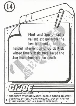 1987 Comic Images G.I. Joe #14 Mission Accomplished Back